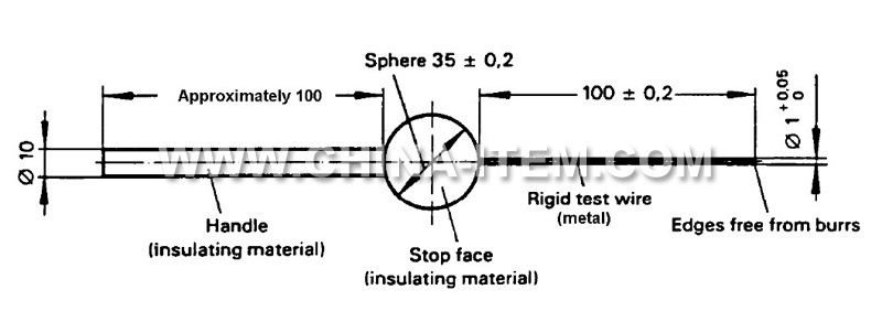 Test Probe D Of IEC61032